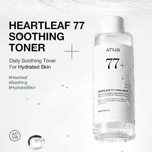 ANUA Heartleaf 77 Soothing Toner, Moisturizing & Calming Facial Toner for Glass Skin, Panthenol, Hyaluronic Acid, Hydration for Sensitive Skin, Vegan, Korean Skin Care, 250ml/8.45 fl.oz. thumbnail 2