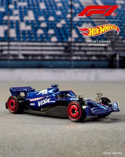 Hot Wheels Toy Cars Formula 1 5-Pack, Set of 5 1:64 Scale Die-Cast Vehicles Featuring F1 Racing Team Decos, Collectible Race Cars thumbnail 3