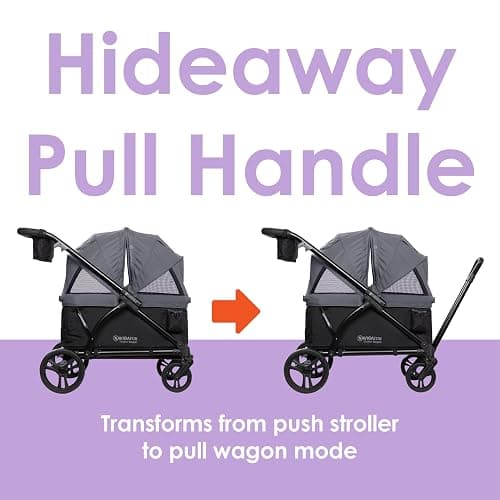 Open Box Baby Trend Navigator 2-in-1 Stroller Wagon, Dash Black thumbnail 11