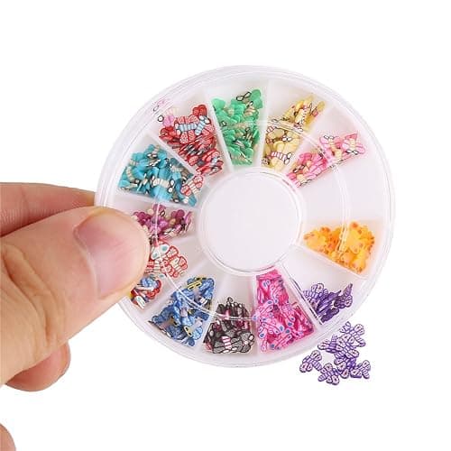 DECORA 8 Cases of Fruit Cake Flower Animal Slices Perfect for Sticking to Slime, DIY Crafts, Nail Art and Decoration thumbnail 5