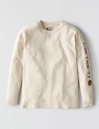 Carhartt Women's Loose Fit Heavyweight Long-Sleeve Logo Sleeve Graphic T-Shirt thumbnail 6