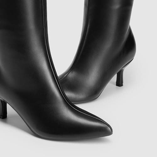 DREAM PAIRS Women's Knee High Kitten Heel Boots Sexy Pointed Toe Fashion Long Tall Boots thumbnail 5