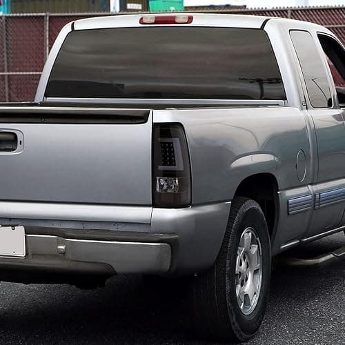 SPEC-D TUNING Black Smoke LED Bar Tail Lights Compatible with 1999-2002 Chevy Silverado GMC Sierra 1500/2500/3500 Models, Left + Right Pair Assembly thumbnail 2