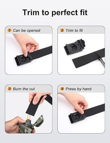 JUKMO Men's Stretch Tactical Belt, 1.5" Elastic Nylon Web with Flip Buckle | Quick Release Belt for Military Work Rigger Hiking thumbnail 8