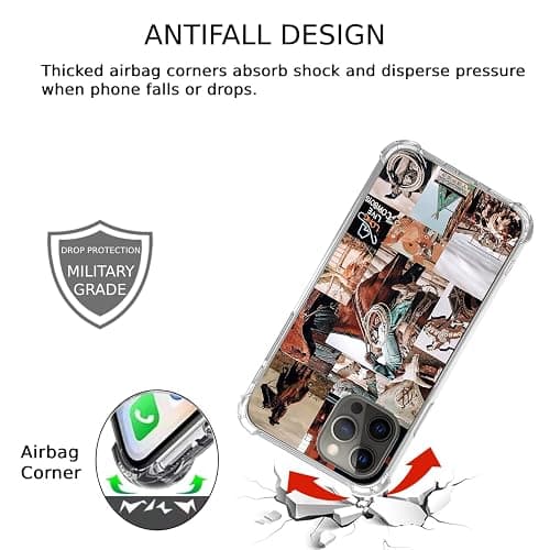 Eurdosmk Cowboy Cowgirl Riding Horse Case Compatible with iPhone 14 Pro Max, Hippie Aesthetic Wild West Scenery Case for iPhone 14 Pro Max, Trendy Cool TPU Bumper Phone Case Cover - Cowboy Cowgirl thumbnail 4