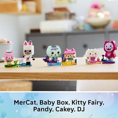 LEGO Gabby’s Dollhouse Gabby’s Brick-Built Cat Friends Building Toy for Girls & Boys - Pretend Play Set W/6 Animal Toy Figures for Kids, Ages 6+ - Gift Idea for Birthdays - 11215 thumbnail 5