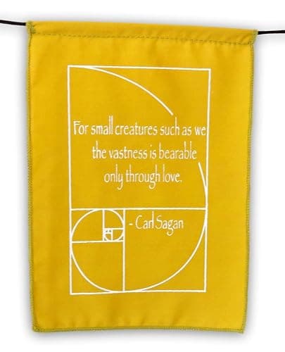 Sacred Geometry Rainbow Prayer Flags Positive Energy Shri Yantra, flower of life, seed of life, (9X12 multi) Our flags are hand printed and stitched by a Balinese family in indonesia thumbnail 4