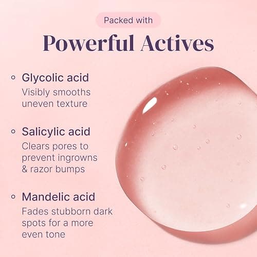 Razor Bump Stopper with Dark Spot Remover, Ingrown Hair Treatment for Bikini Area and Razor Bumps Treatment - Salicylic Acid After Shave Solution for Ingrown Hairs & Razor Burns thumbnail 3