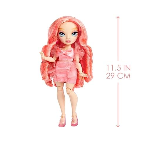 Rainbow High Pinkly - Pink Fashion Doll in Fashionable Outfit, with Glasses & 10+ Colorful Play Accessories. Gift for Kids 4-12 Years and Collectors thumbnail 4