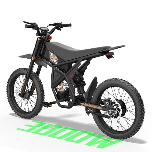 GT73 /GT73 Pro/ GT73 Mini Electric Dirt Bike for Adults/Teens - 3000W/ 2500W Motor - 50/37 MPH High-Speed, 25"/14'' Fat Tires & Dual Removable Battery, All-Terrain Off-Road eBike for Snow, Sand - Image 1