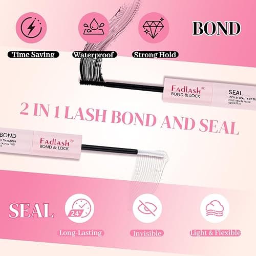 FADLASH Lash Clusters Kit 80D+100D Eyelash Clusters Natural D Curl Eyelash Extensions 8-16mm with Lash Bond and Seal Lash Tweezer for Beginners (80D+100D, 2Pack) thumbnail 6