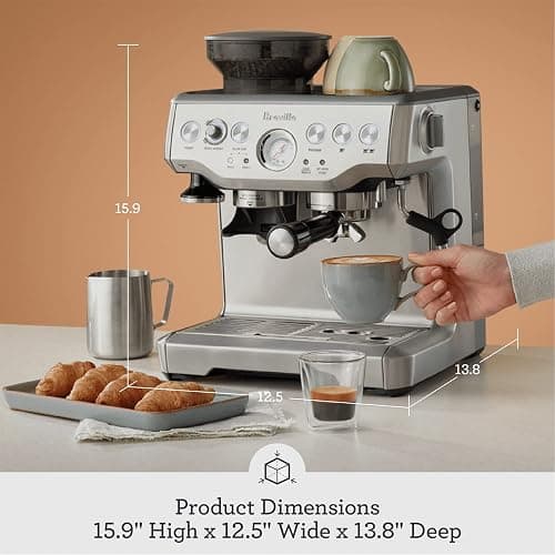 Breville Barista Express Espresso Machine BES870XL, Brushed Stainless Steel thumbnail 3