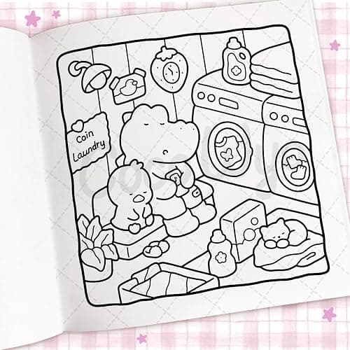 Cozy Days: A cute and comfy colouring book (Coco Wyo) thumbnail 2