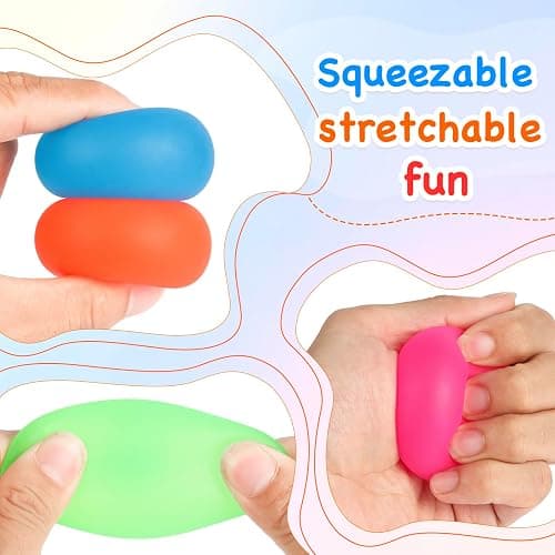 6pack Squishy Stress Balls for Adults Kids Fidget Toys, Sensory Malt Sugar Ball Anxiety Stress Relief Squeeze Toys, Slow Rising Toys for Classroom Boys Girls Party Favors thumbnail 6
