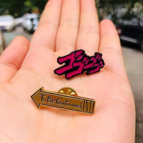 JJBA JoJo Enamel Brooch & Pins: 'To Be Continued' Kujo Jotaro Hat Cosplay Golden Men's, Women's & Kids thumbnail 7