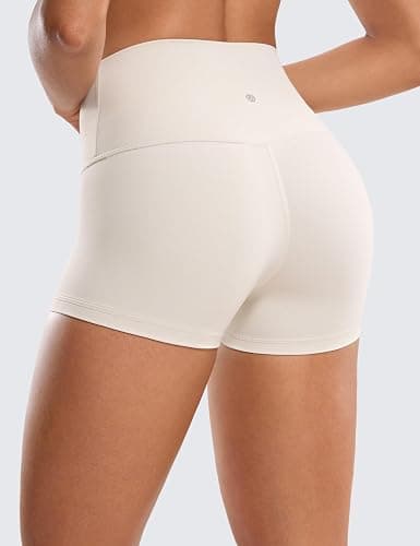 CRZ YOGA Butterluxe Biker Shorts 2.5"- High Waisted Yoga Workout Spandex Womens Running Volleyball Booty thumbnail 2