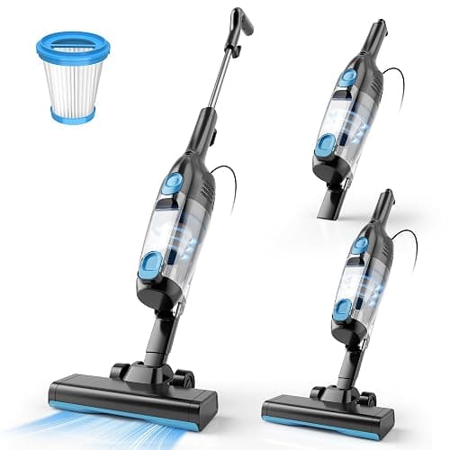 Vazone R6X Corded Stick Vacuum Cleaners for Home, 20Kpa Powerful Suction Stick Vacuum with 16Ft Cord, 2 in 1 Lightweight Handheld Vacuum Cleaner for Hardwood Floor Pet Hair - Image 1