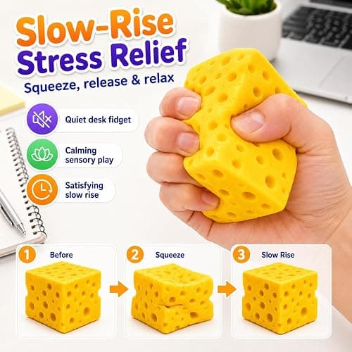 Squishy Box 8-Pack Set - Slow Rise Sugar Squishy Toys, Mystery Stress Relief Fidget Gift, Fun Party Favors, Collectible Squeeze Packs for Kids & Adults thumbnail 3