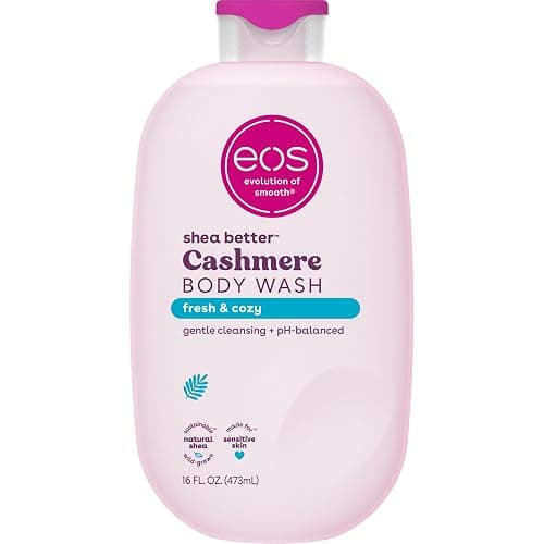 eos Cashmere Body Wash – Fresh & Cozy, Moisturizing Body Wash, Creamy Gel Formula, with Shea Butter, Glycerin, Vitamin E, pH Balanced, Sensitive Skin, Vegan, 16 fl oz - Image 1
