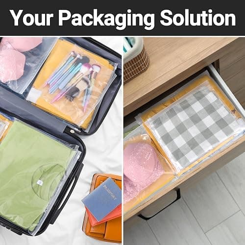 Svaldo Swimsuit Bags Storage Clear, Clothing Packaging Bags for Bikini, Swimwear, Bathing Suit Storage, T Shirt Packaging, 10x8 inch, Pack of 25, 3 Mil with Vent Holes - 10x8"/Pack of 25 - Clear thumbnail 4