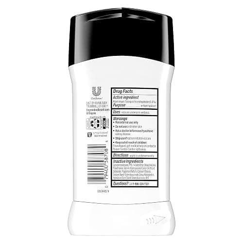 Degree Men UltraClear Antiperspirant Deodorant Black + White 72-Hour Sweat & Odor Protection Antiperspirant For Men With MotionSense Technology 2.7 Ounce (Pack of 4) thumbnail 2