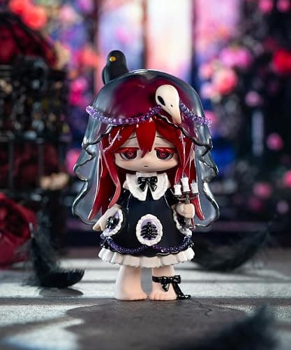 CALEMBOU Anime Blind Box Figure, Cute Crow Paradise Series Blind Box Chibi Figure for Desktop Ornament, Collectable PVC Toys for Birthday Gifts thumbnail 4