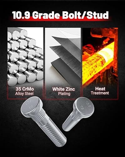 EVIL ENERGY 6x5.5 Wheel Spacers 2 inch Compatible for Tacoma 1995-2022, 6x139.7 mm 6 Lugs 108 mm Hub Bore M12x1.5 Studs Black, Not Hubcentric - 2 inch thumbnail 8