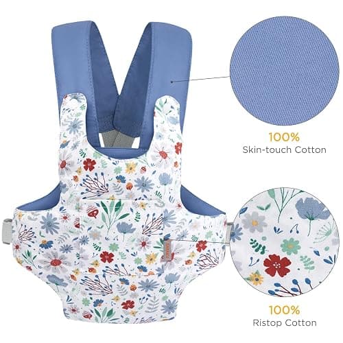 GAGAKU Baby Doll Carrier for Kids Toy Baby Carrier for Dolls Accessories Doll Carriers – Blue (Pinecones) thumbnail 6