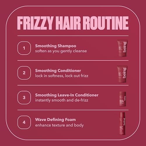 being GOODBYE FRIZZ MOUSSE Wave Defining Foam with Jojoba and Almond Oil 6 OZ(Pack of 2) thumbnail 9