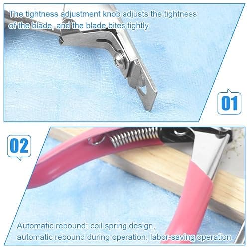 XPEX 1 Stück Falsche Nagelknipser Mit 10 Magneten Sizer, Tip Cutter, Professionelle Nagelknipser Gelnägel, Nagelknipser Trimmer Maniküre, Nagelknipser Für Künstliche Nägel(Rosa) thumbnail 4