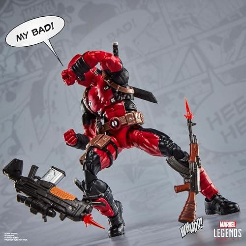 Marvel Legends Maximum Series Deadpool, Deluxe Deadpool Comics Collectible 6-Inch Action Figure with 24 Accessories Including X-Force’s Doop thumbnail 4