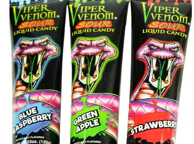 PKM CANDIES - 3 Pack Assorted Viper Venom Sour Squeeze Liquid Candy 3 Flavors thumbnail 2
