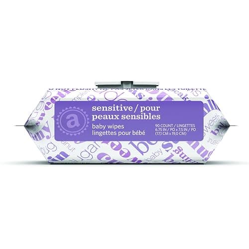 Amazon Elements Baby Wipes, Sensitive, Unscented, Cleans Gently, 810 Count, Flip-Top Packs, Pack of 9 thumbnail 2