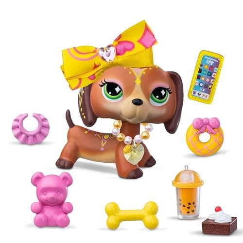 Littlest Pet Shop- Sweet & Stylish Bundle Set - Series 4 - Gen 7 Authentic LPS Bobble Head Toy Figure, Collectible Toy Animal, Ages 4+ thumbnail 8