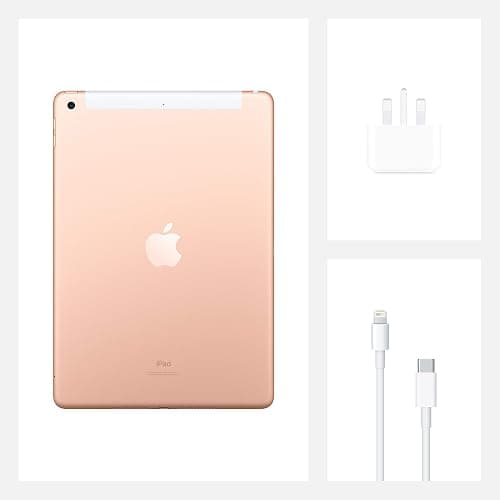 2020 Apple iPad (10,2-zoll, Wi-Fi + Zellular, 128GB) - Gold (Generalüberholt) thumbnail 7