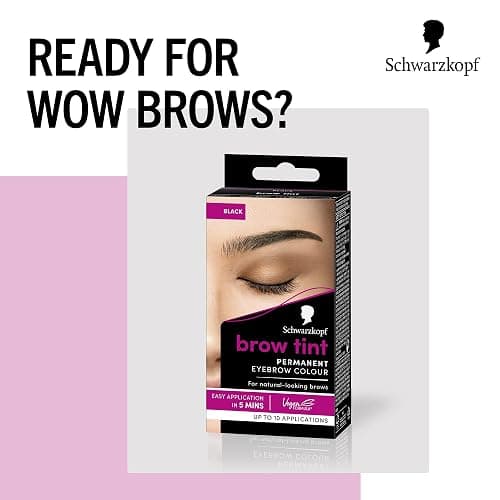 Schwarzkopf Brow Tint Black (10ml), Permanent Eyebrow Tint, Long-Lasting Intensity, Water- and Smudge-Proof, Easy Application Brow Tint for Up to 10 Applications, Vegan Formula thumbnail 4