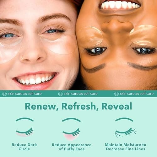 Patchology Rejuvenating Under Eye Gels - Hydrating Eye Mask w/Caffeine, Hydrolyzed Collagen & Centella Asiatica- Under Eye Patches For Dark Circles - Minimize Puffiness & Wrinkle Reducer - 30 ​Pairs thumbnail 6