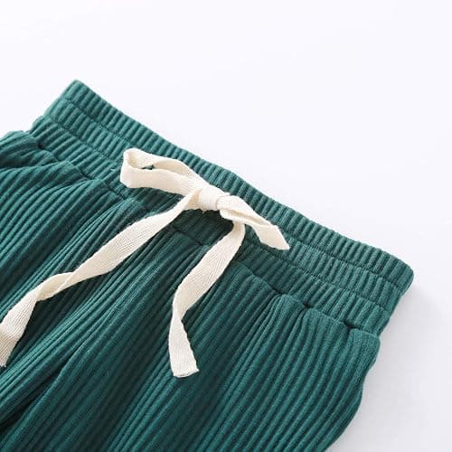 Newborn Baby Boy Girl Clothes Ribbed Knitted Cotton Long Sleeve Romper Long Pants Solid Color Fall Winter Outfits thumbnail 6