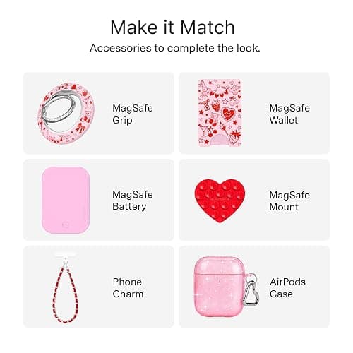 VELVET CAVIAR Case for iPhone 17 Pro | Compatible with MagSafe | 10ft Drop Tested | Protective Valentine's Day Cases | Be Mine Glitter thumbnail 8