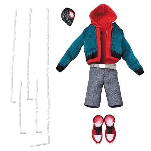 MEDICOM TOY MAFEX No.236 Spider-Man (Miles Morales) Renewal Ver. Height Approx. 5.1 inches (130 mm), Painted Action Figure thumbnail 7