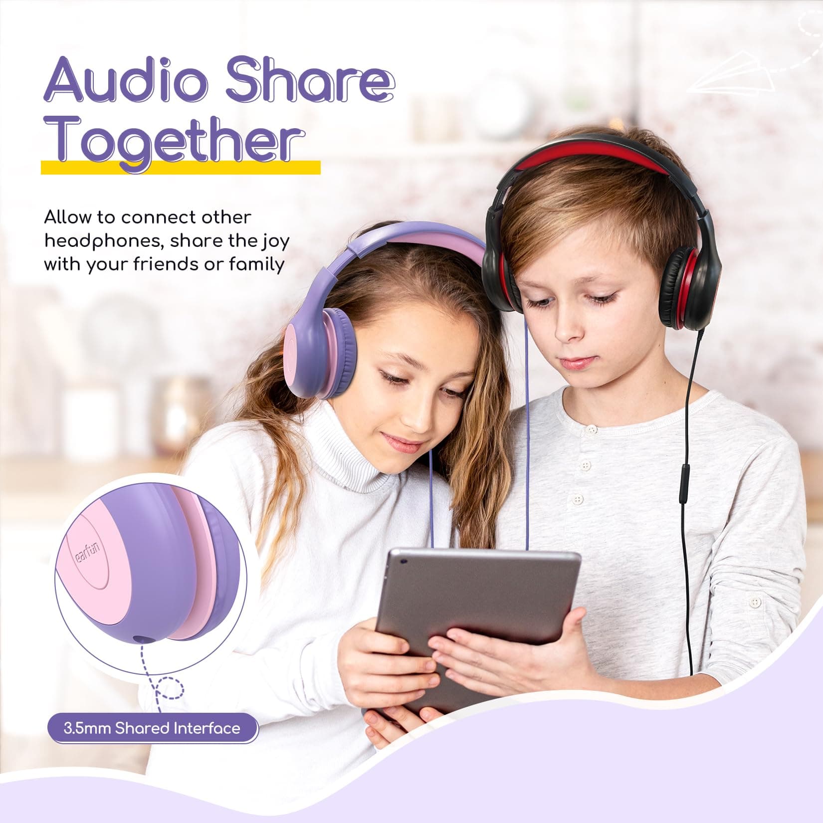 EarFun Kids Headphones Wired thumbnail 6