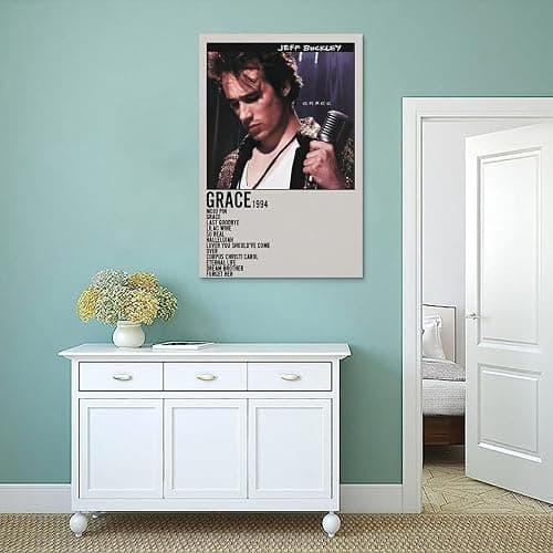 SXNRVM Jeff Buckley GracePOSTERModern High-definition Printed Multi Scene Home Decoration for Waterproof Wall Paintings in Living Rooms Bedrooms Offices And Bathrooms08x12inch(20x30cm) Unframe-style thumbnail 4