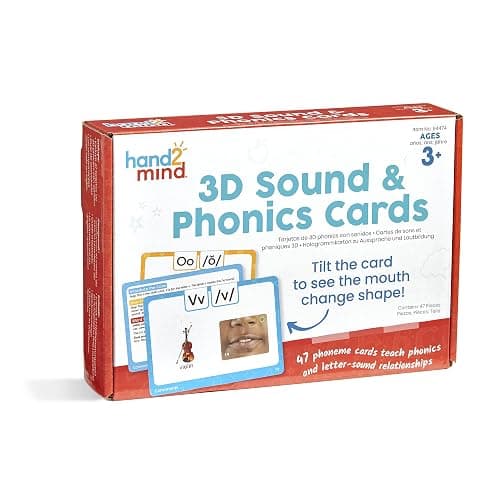 hand2mind 3D Sound and Phonics Cards, Phonemic Awareness, Phonics Flash Cards, Letter Sounds for Kindergarten, Speech Therapy Toys, ESL Teaching Materials, Science of Reading Manipulatives thumbnail 4