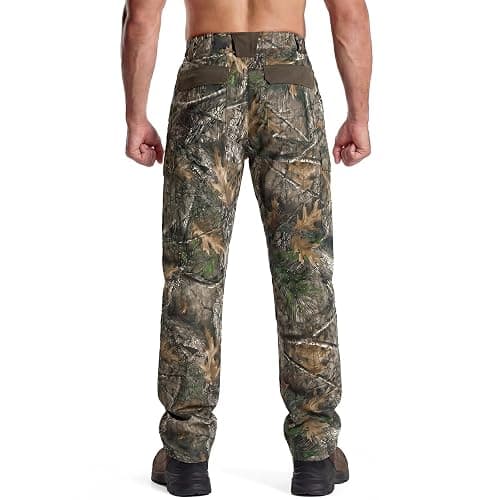LOOGU Camo Hunting Pants for Men Water-Resistant Quiet & Matte Turkey Hunting Camo Pants for Men with 6 Pockets thumbnail 2