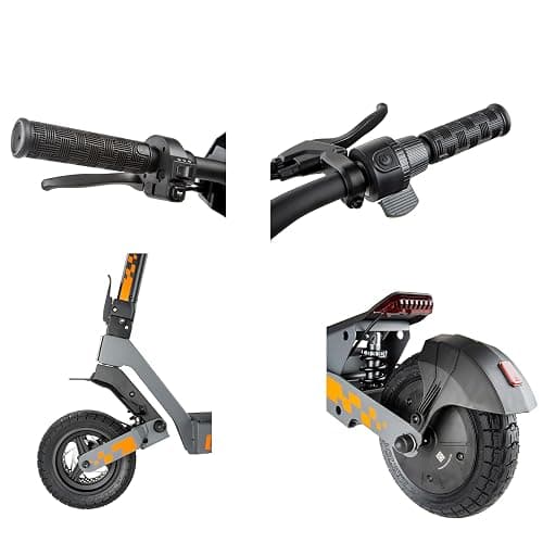 KuKirin G2 Electric Scooter for Adults, Long Range Foldable E Scooter, 55km Range, 10-Inch Off-Road Tyres, Dual Suspension, Dual Brakes, Touch Display, IPX4 Water Resistant, EN17128 thumbnail 2