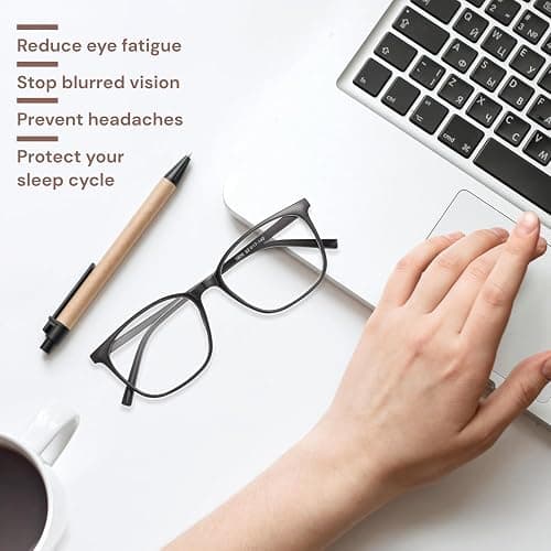 Gaoye Ultralight Blue Light Glasses for Women - Computer Protection Glasses for All Day Comfort - Anti UV Glare & Eyestrain thumbnail 6