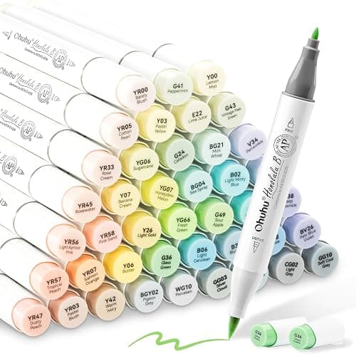 Ohuhu Pastel Alcohol Brush Markers - - Image 1