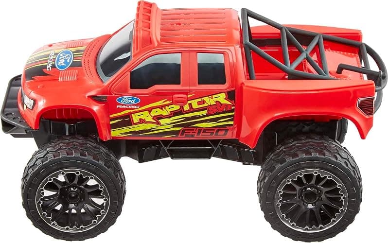 Hot Wheels RC Red Ford F-150, Full-Function Remote-Control Toy Truck, Large Wheels & High-Performance Engine, 2.4 Ghz with Range of 65Ft thumbnail 3