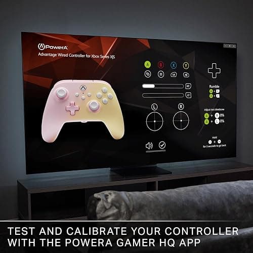 PowerA Advantage Wired Controller for Xbox Series X|S - Pink Lemonade, Xbox Controller with Detachable 10ft USB-C Cable, Mappable Buttons, Trigger Locks and Rumble Motors, Officially Licensed for Xbox thumbnail 8