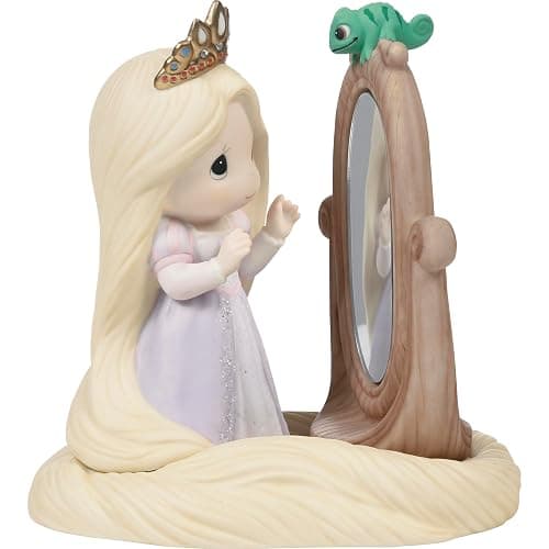 Precious Moments Disney Princess Rapunzel Bisque Porcelain Figurine | Heartfelt Collectible Decor and Gift for Any Occasion - Image 1